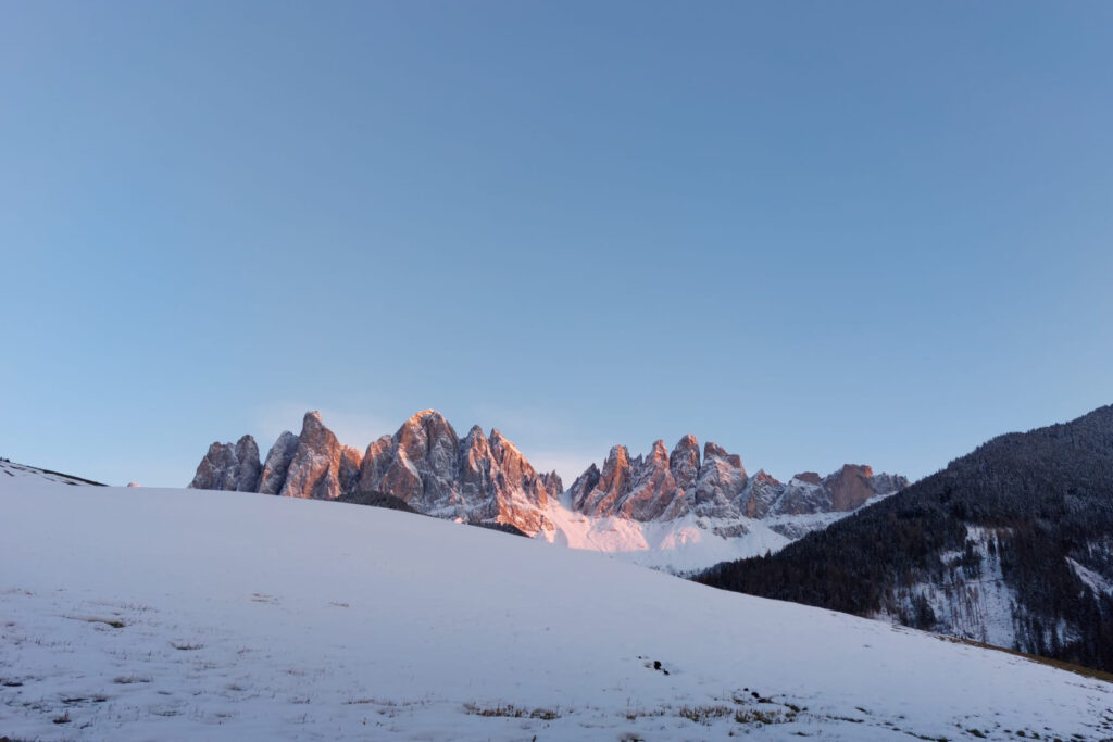 Dolomiten im Sonnenaufgang